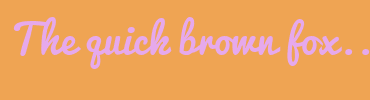 Image with Font Color E6A9EC and Background Color EFA453